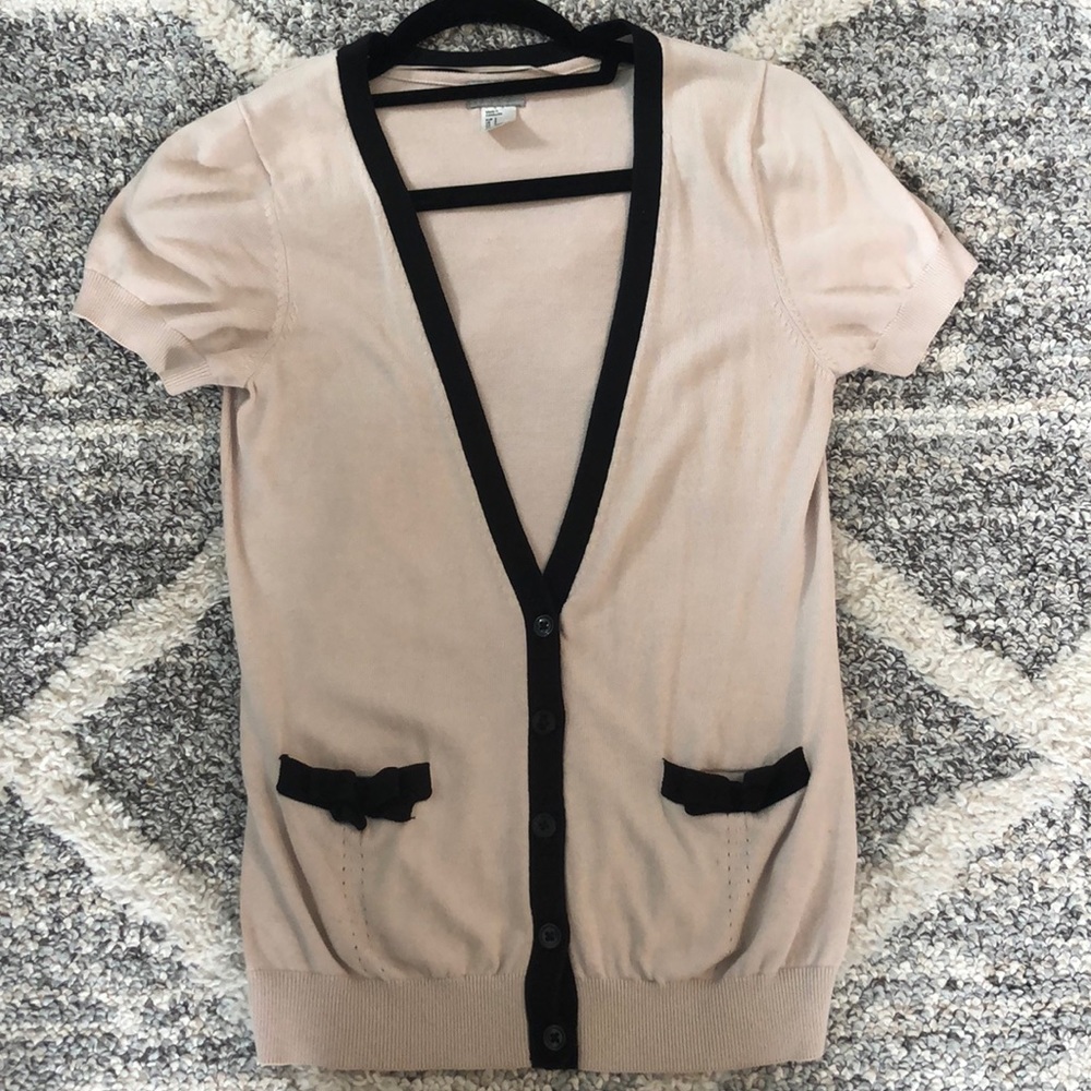 H&M Cardigan with bow detail on pockets